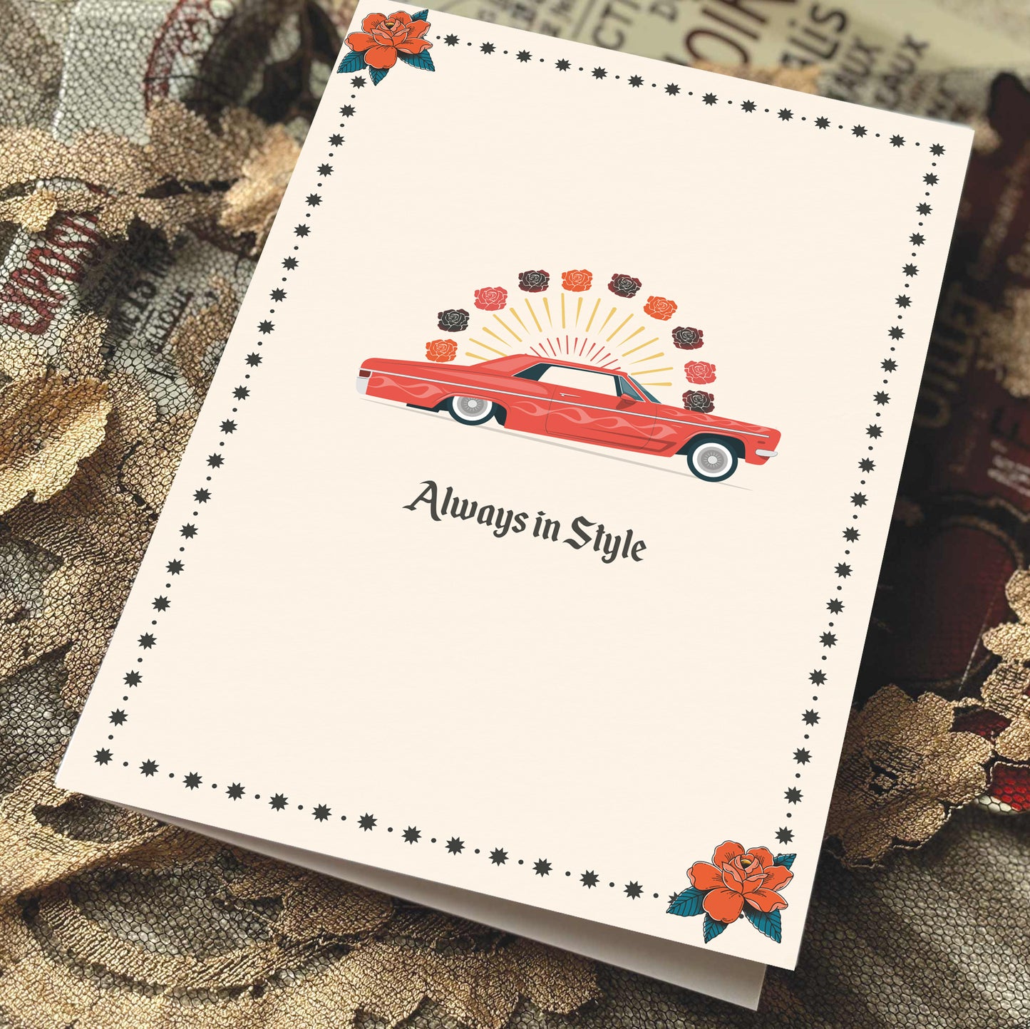 West Coast Classic Car Always in Style Card Birthday or Anniversary