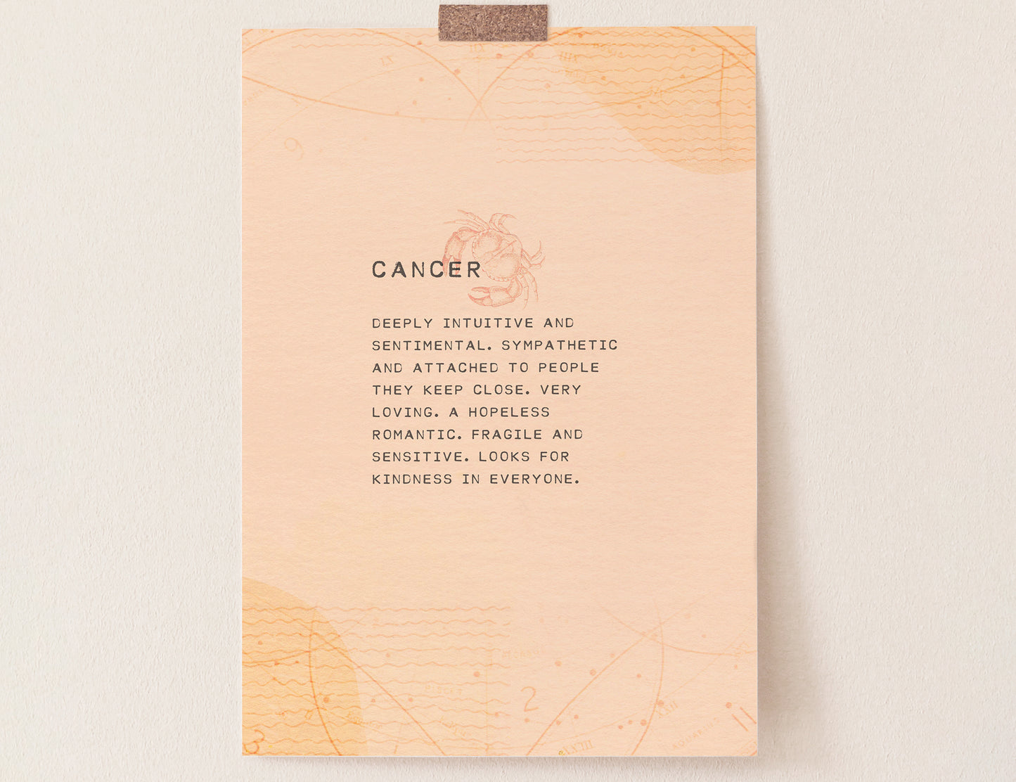 Zodiac sign art for Cancer