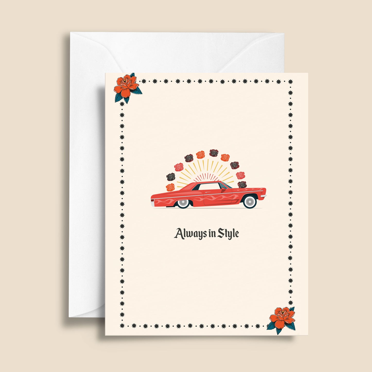 West Coast Classic Car Always in Style Card Birthday or Anniversary