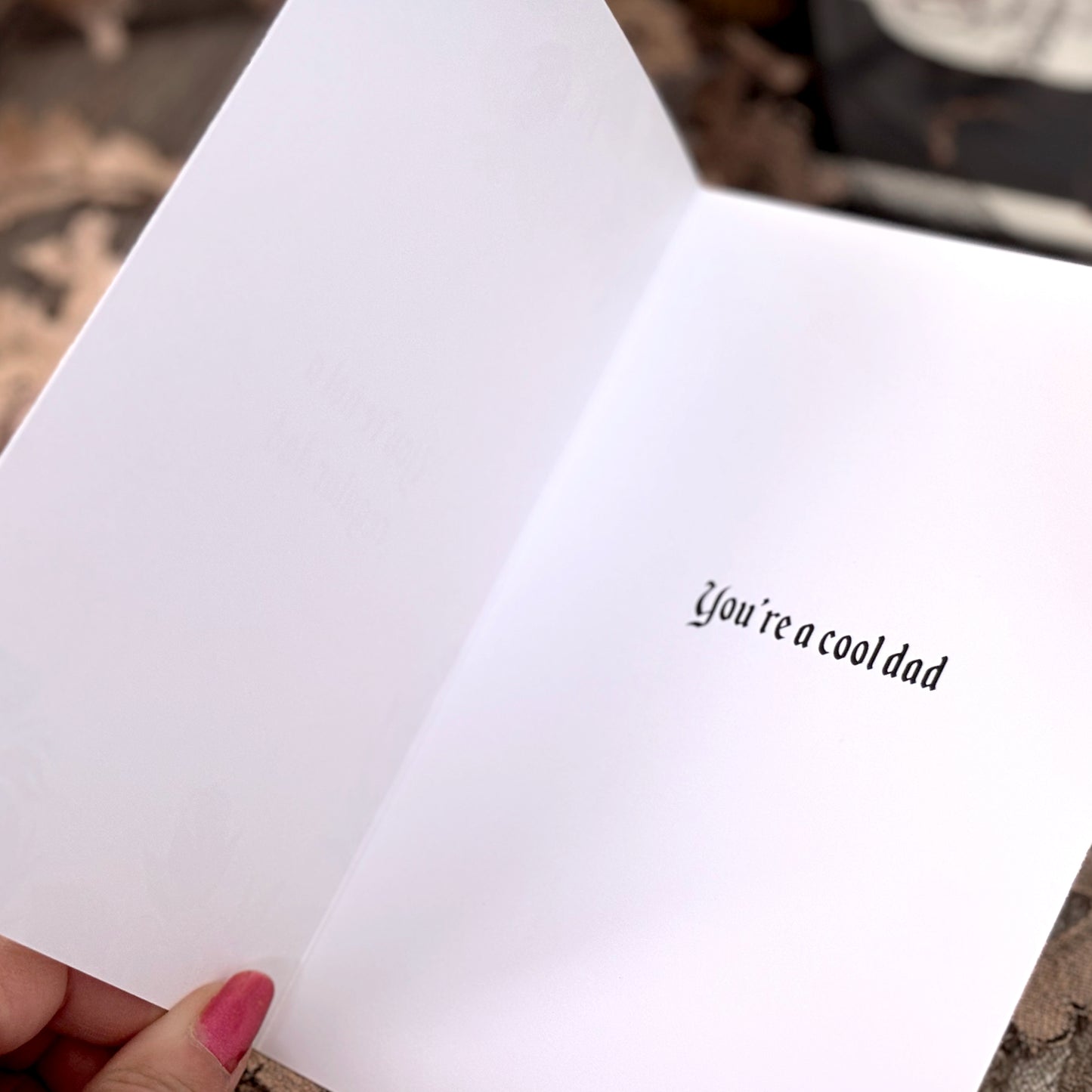 Alternative Card for Dad "You're not a regular dad, you're a cool dad"