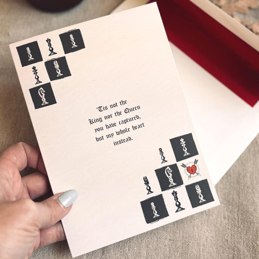 King and Queen Chess Anniversary Card