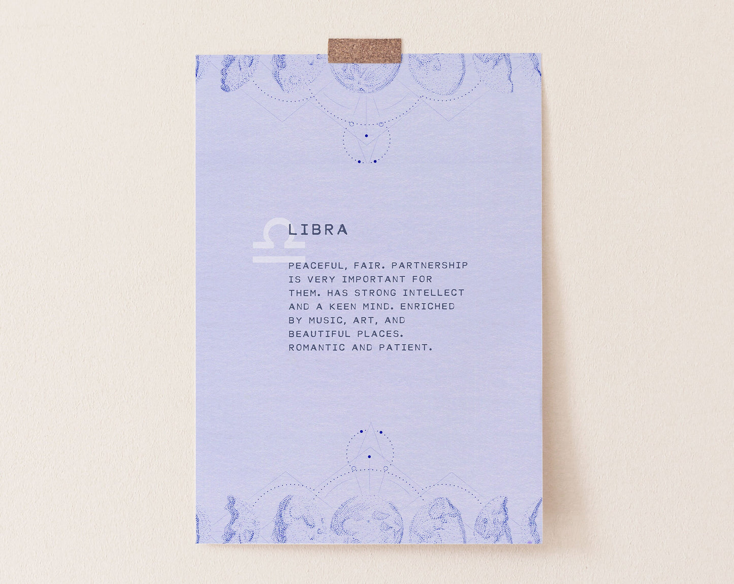 Libra horoscope Astrology sign art