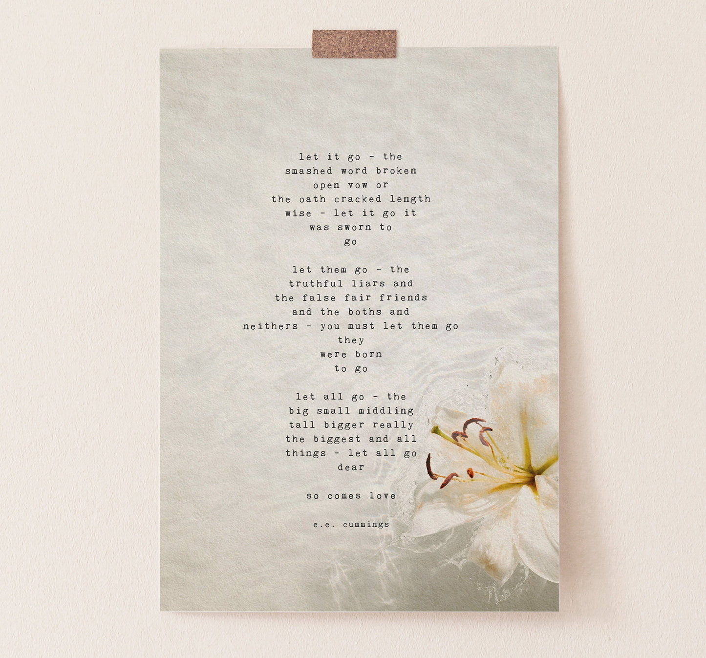 e.e. cummings love poetry art. Let it go- the smashed word broken...