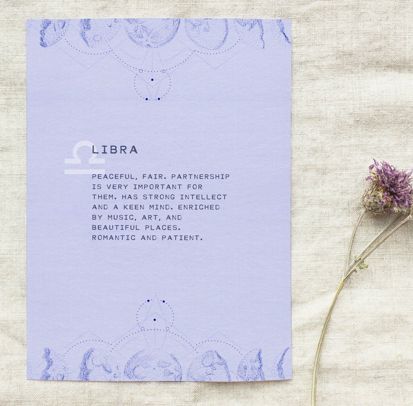 Libra horoscope Astrology sign art